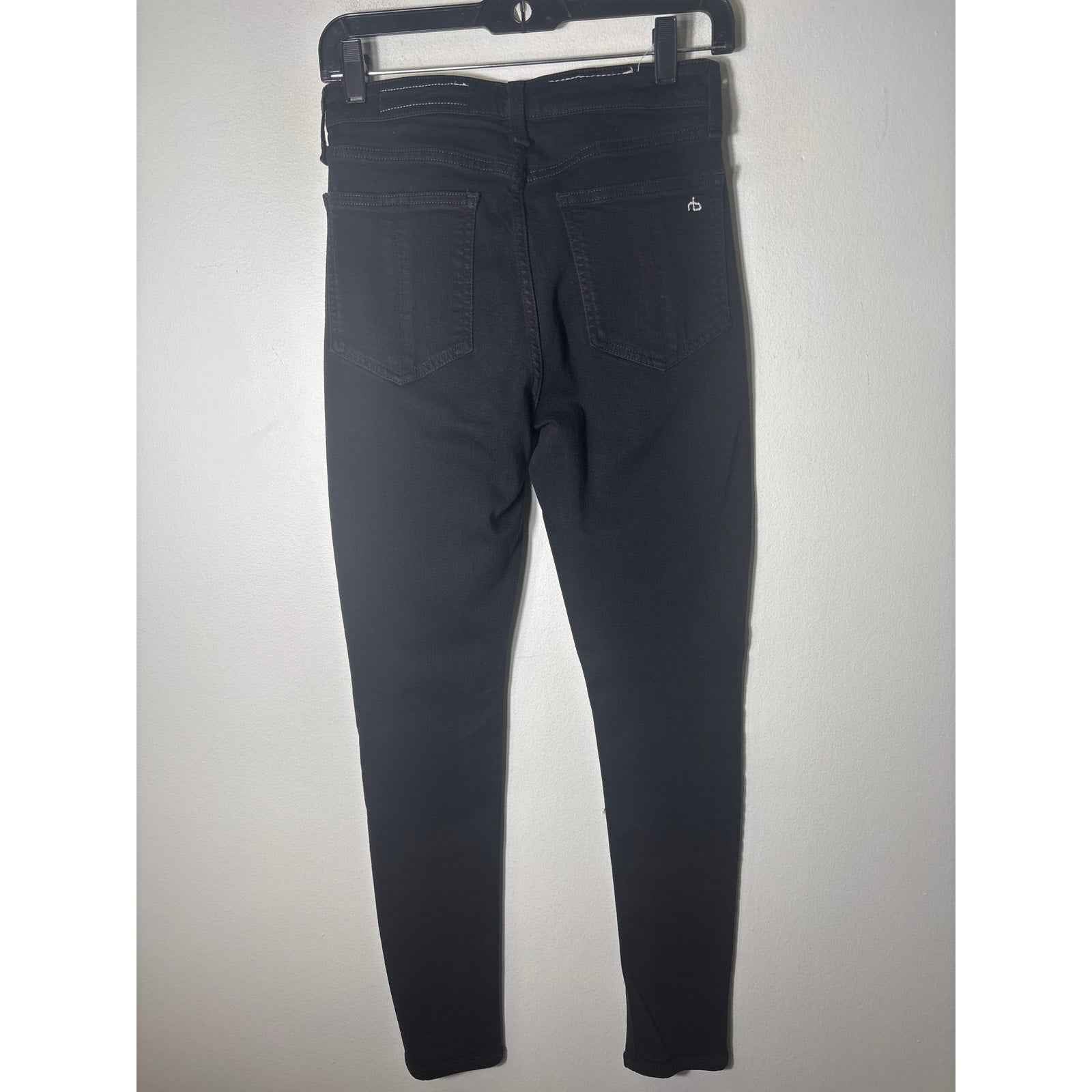 Rag & Bone Black High Waist Skinny Jeans Sz 27