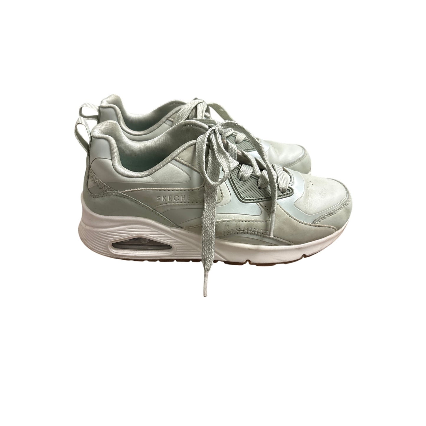Skechers Sage Green Air-Code Memory Foam Tennis Shoes Sz 3