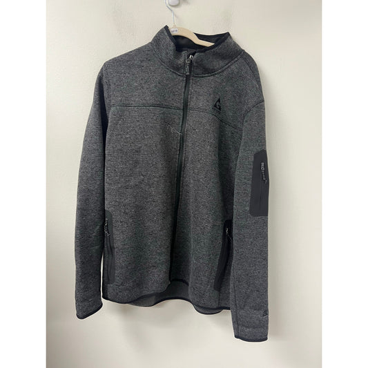 Gerry Black/Grey Zip Up Sweater JAcket Sz XXL