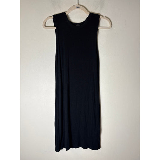 ATM Black Sleeveless Knit Knee Length Sweater Dress Sz S
