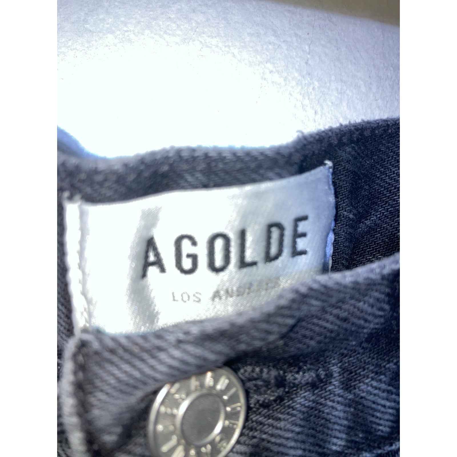 AGOLDE Black Straight Leg Denim Jeans sz 26
