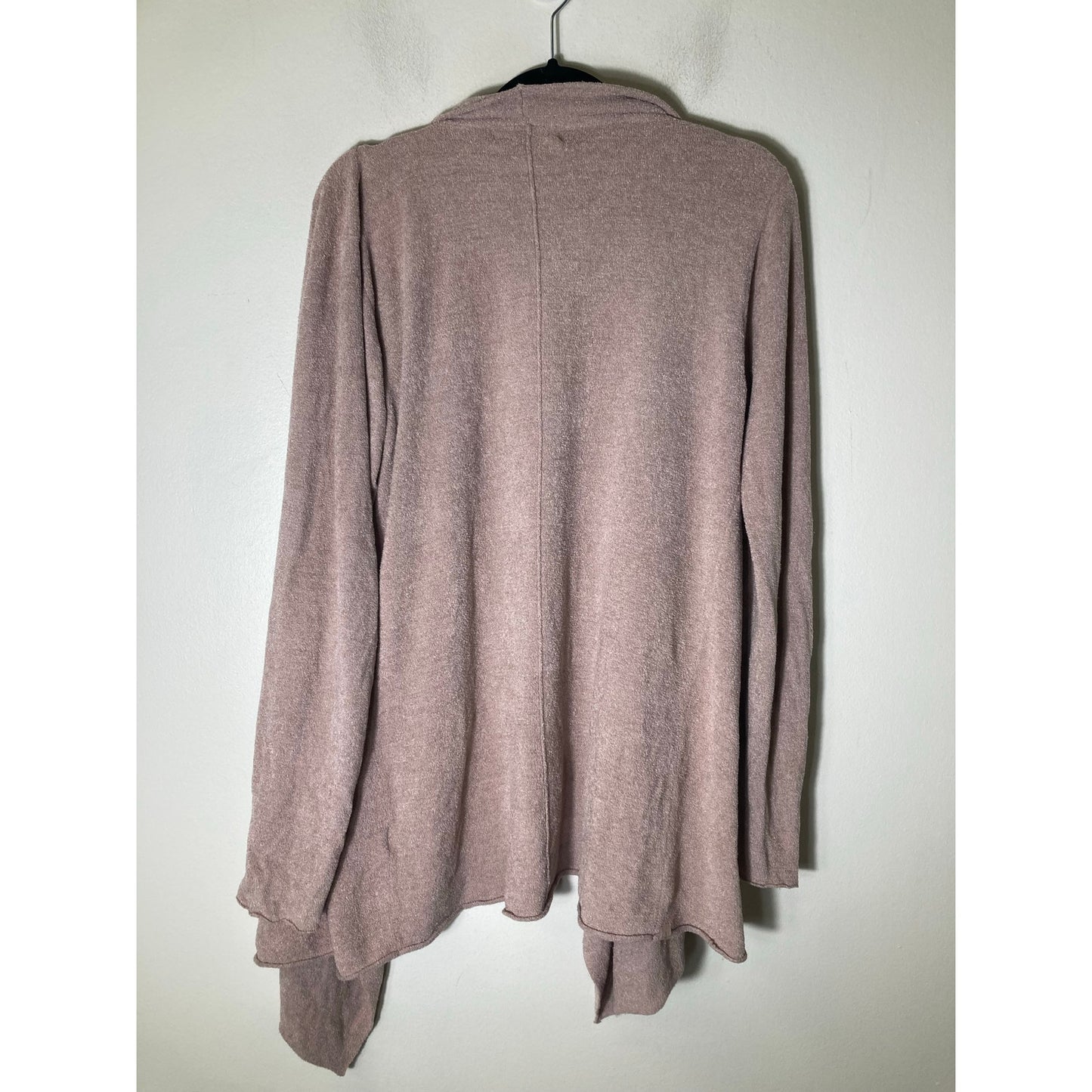 Barefoot Dreams Taupe Cozy Chic Ultra Lite Long Sleeve Cardigan Sz S