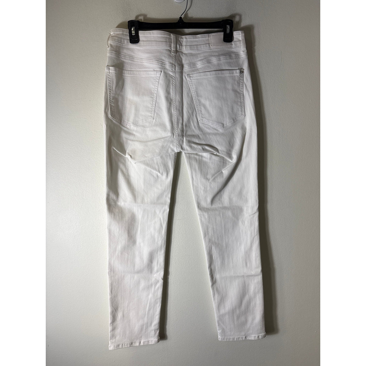 Mavi White Kathleen High-Rise Slim Boyfriend Sz 30/28
