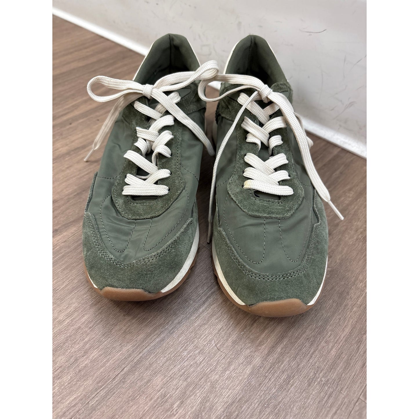 Zara Green Tennis Shoes Sz 10.5 (41)