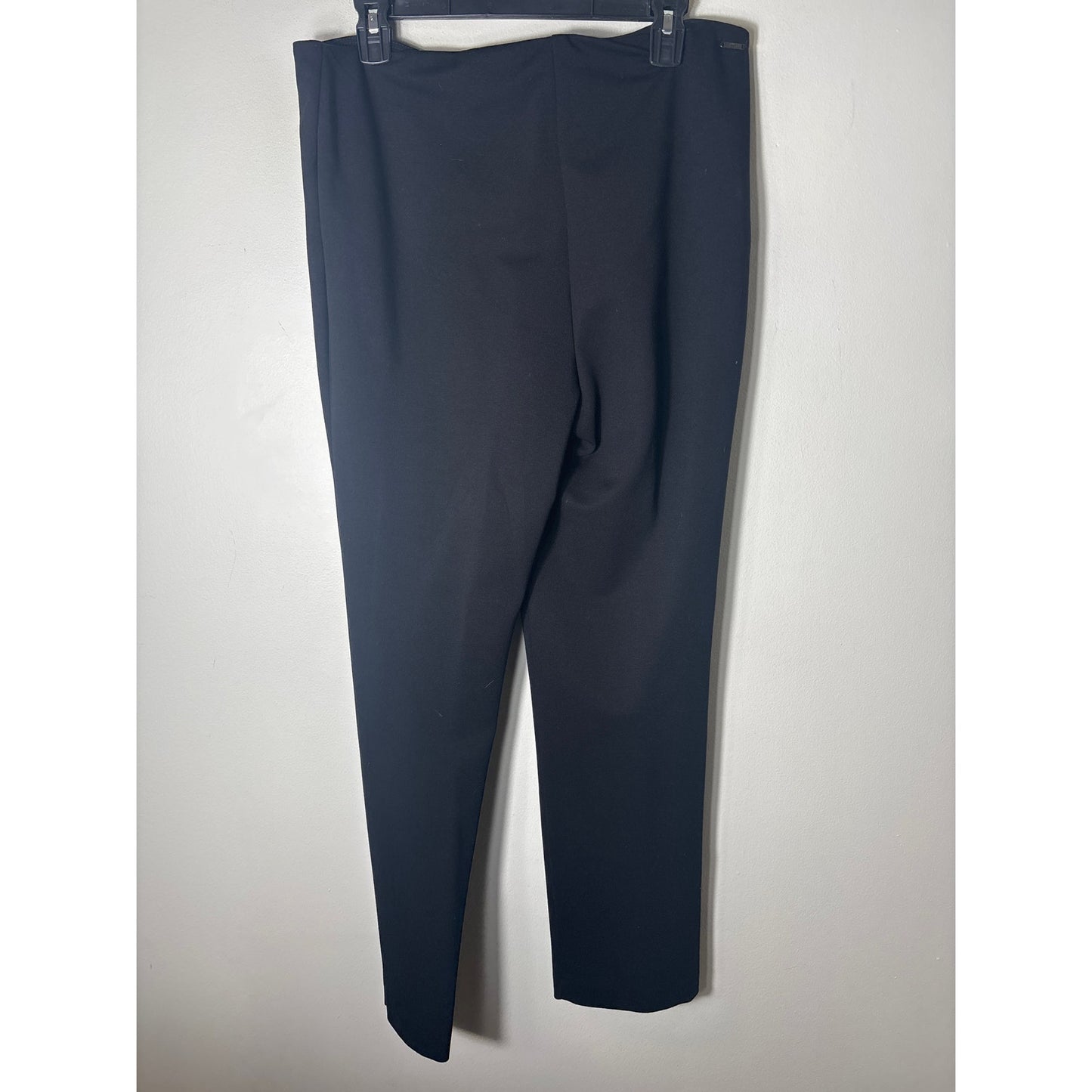 Up! Black Pull ON Straight Leg Ankle Pants Sz 14
