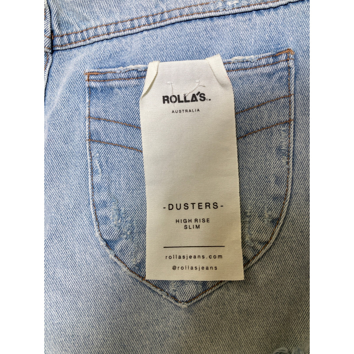 NWT Rolla's Duster Blue Denim High Rise Slim Jean Cutoffs Sz 31