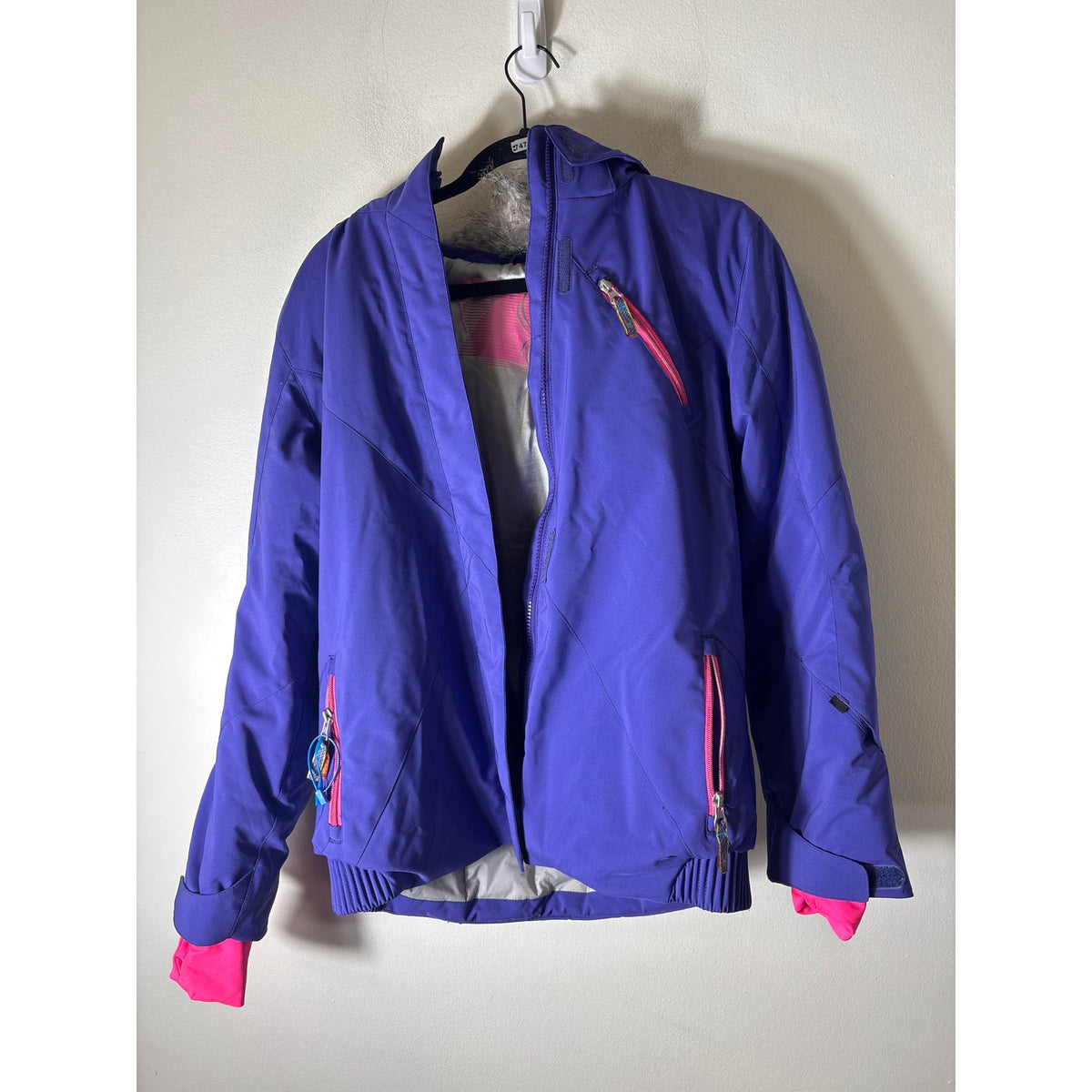 Spyder Purple Hooded Ski Coat Sz Sm