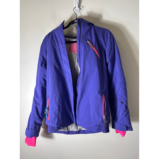Spyder Purple Hooded Ski Coat Sz Sm