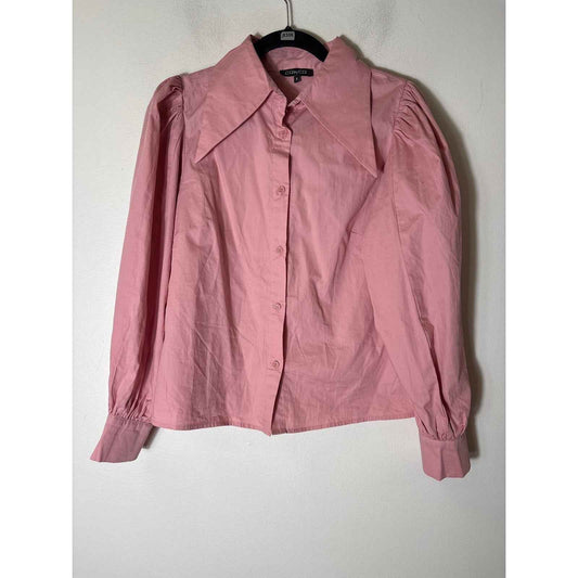 CQ by CQ Blush Button Up Long Sleeve Shirt Sz S