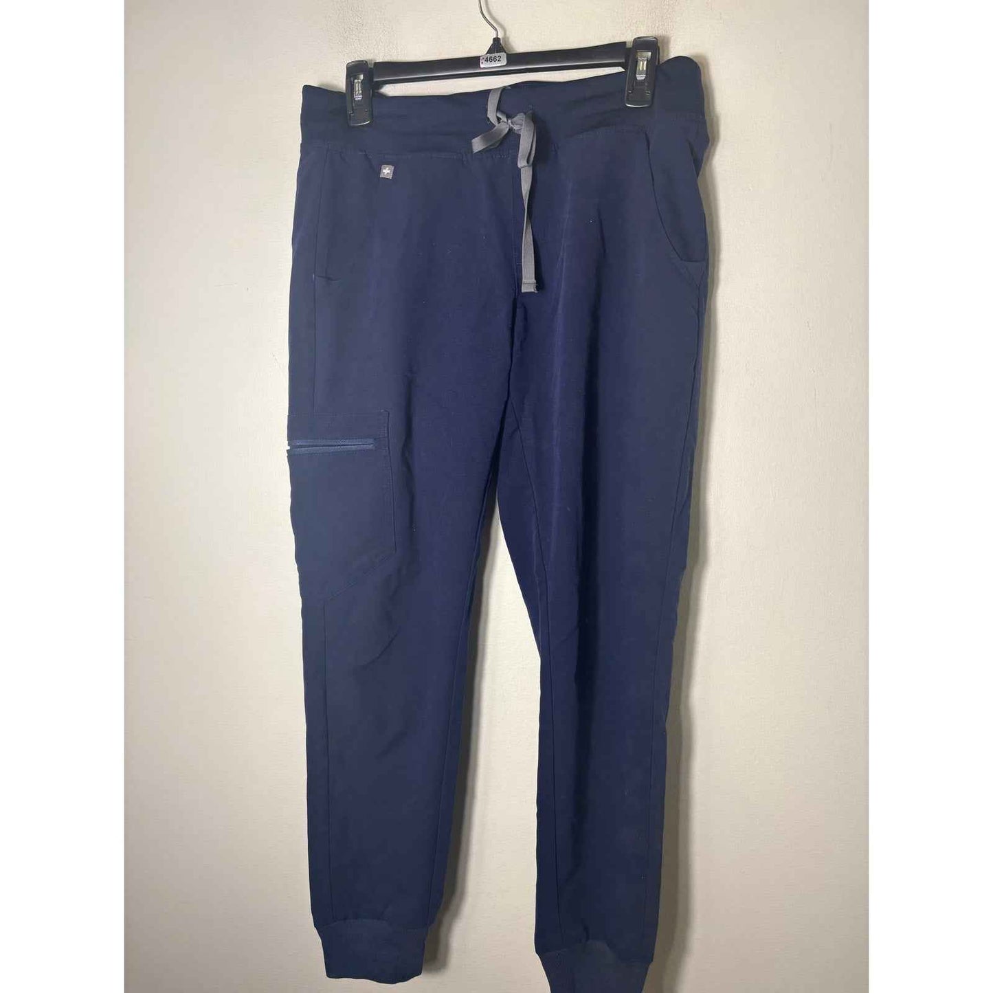 Figs Scrubs Navy Technical Collection Set of Jogger Bottms and Top sz S