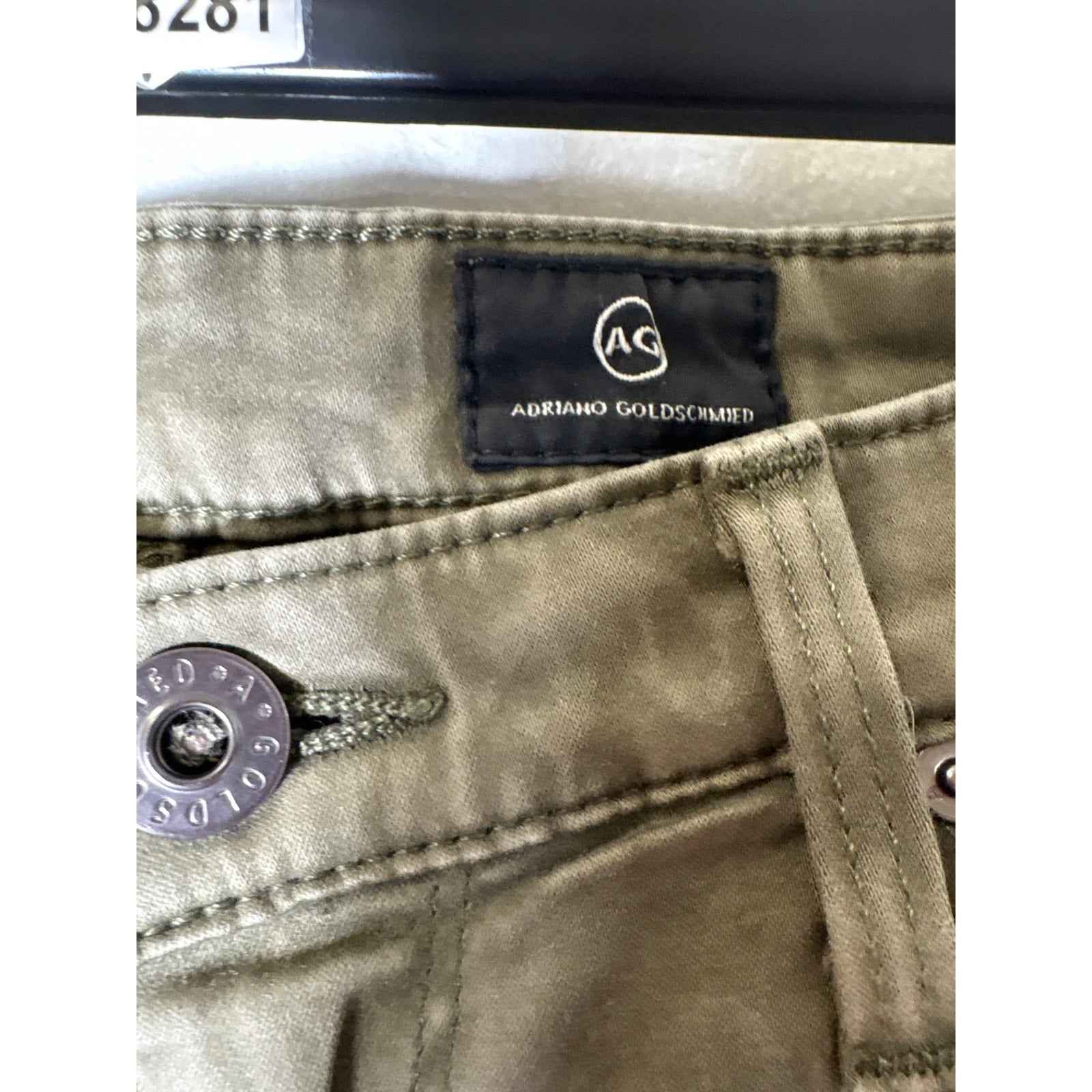 AG Army Green The Prima Cigarette Leg Sz 27
