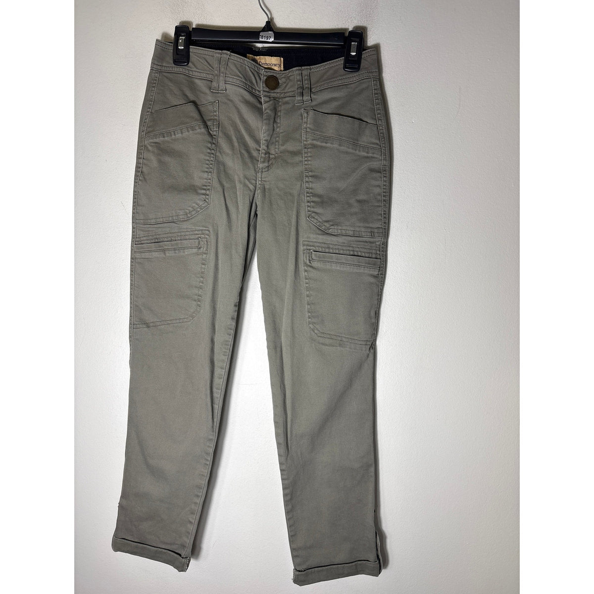 Democracy Ab Technology Olive Green Cargo Pants Sz 4