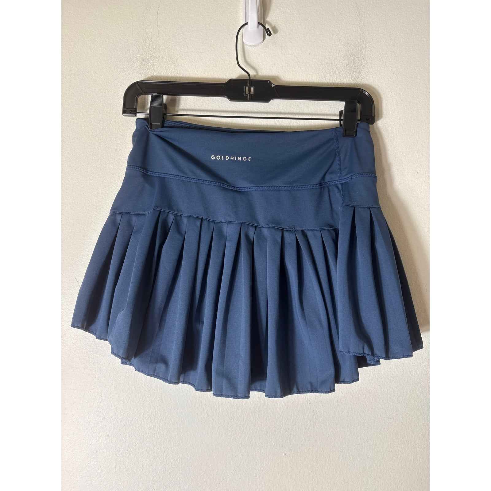 Goldhinge Navy Pleated Tennis Skirt/Skort Sz M