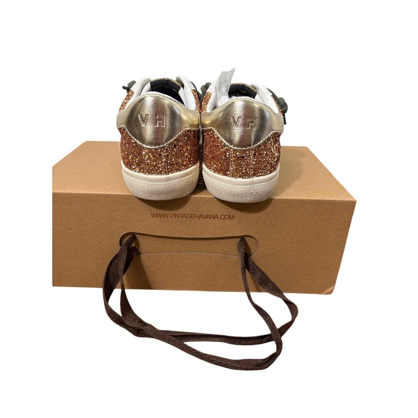 NIB Vintage Havannas Gold Flair Sz 8