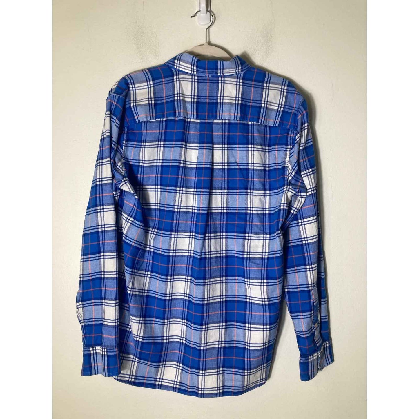 Mens Vineyard Vines Blue Large Plaid Flannel Button Up Shirt sz S