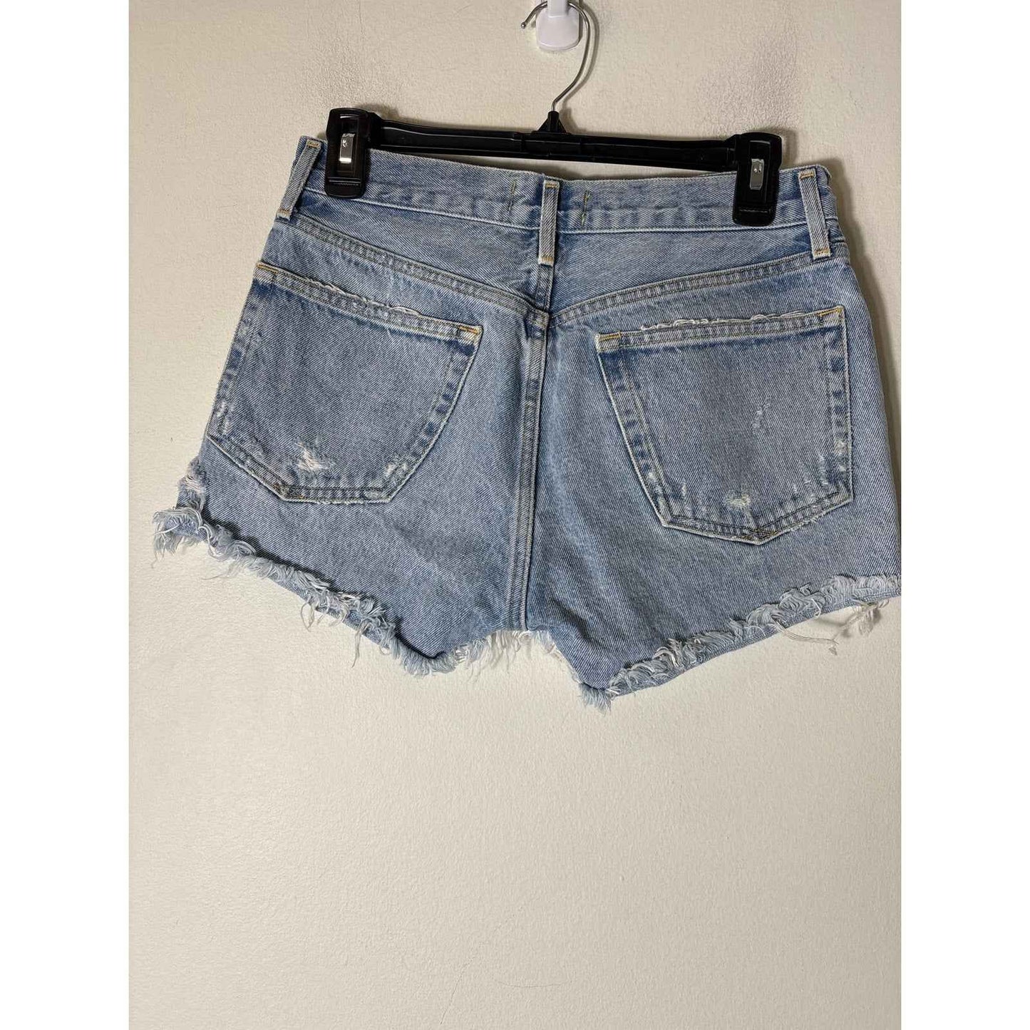 Agolde Parker Button Fly Cutoff Denim Shorts Sz 25
