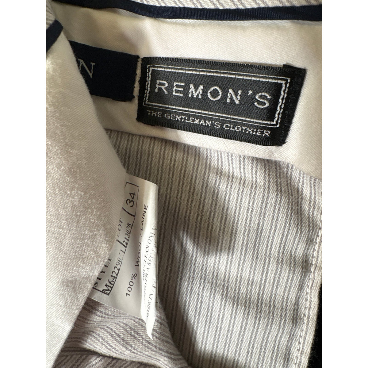 Mens Remon's Ballin Black Dress Slacks Sz 34