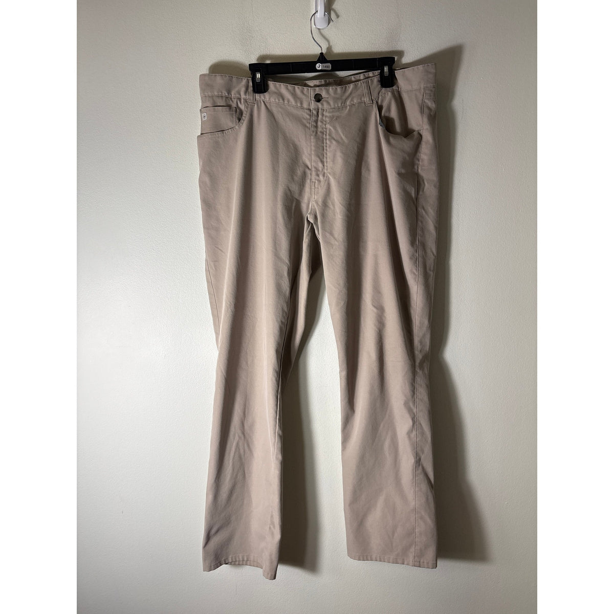 Mens Peter Millar Dark Khaki Flat Front Pants Sz 40/32