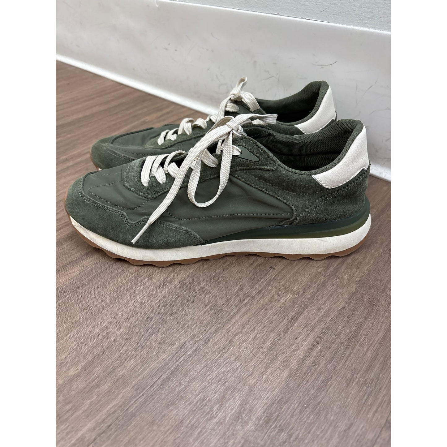Zara Green Tennis Shoes Sz 10.5 (41)