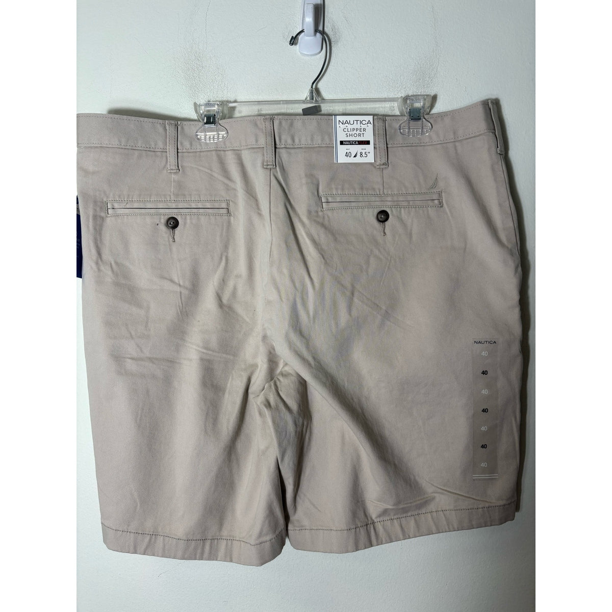 NWT Mens Nautica Flex Khaki Deck Shorts Sz 40"x8.5" Inseam