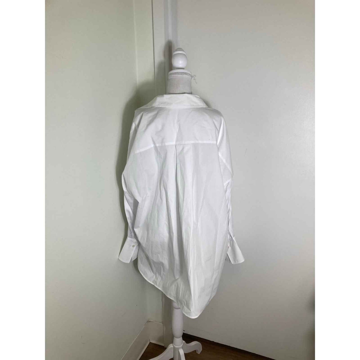 Joseph of London White Cotton Long Sleeve Button Up shirt Sz 40