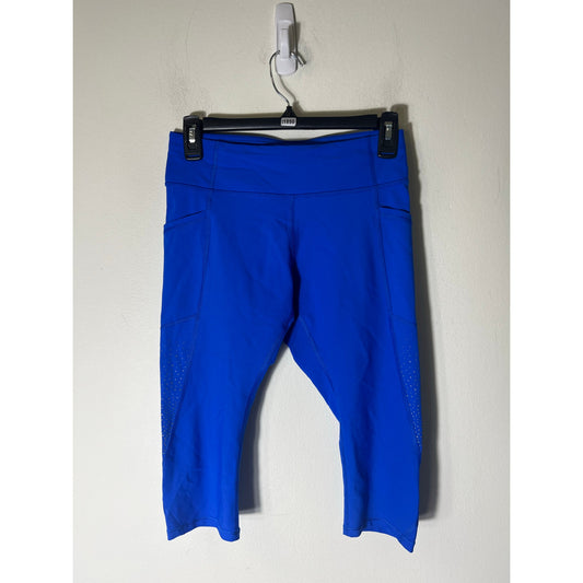 Lululemon Blue Below the Knee Athletic Leggings Sz 6