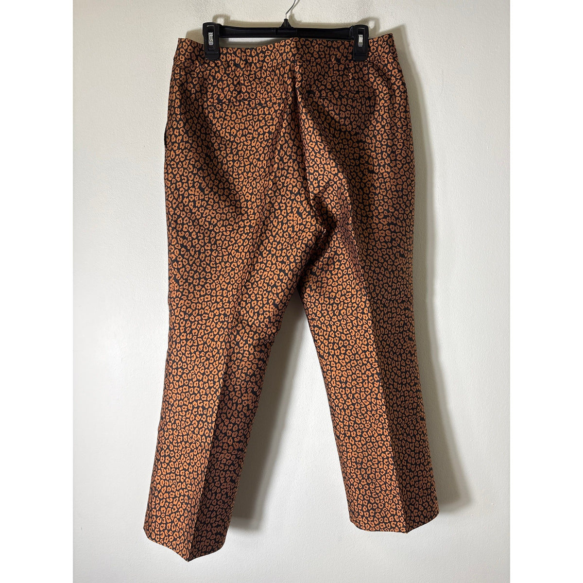 Kate Spade Copper and Black Cheetah Pants Sz 10