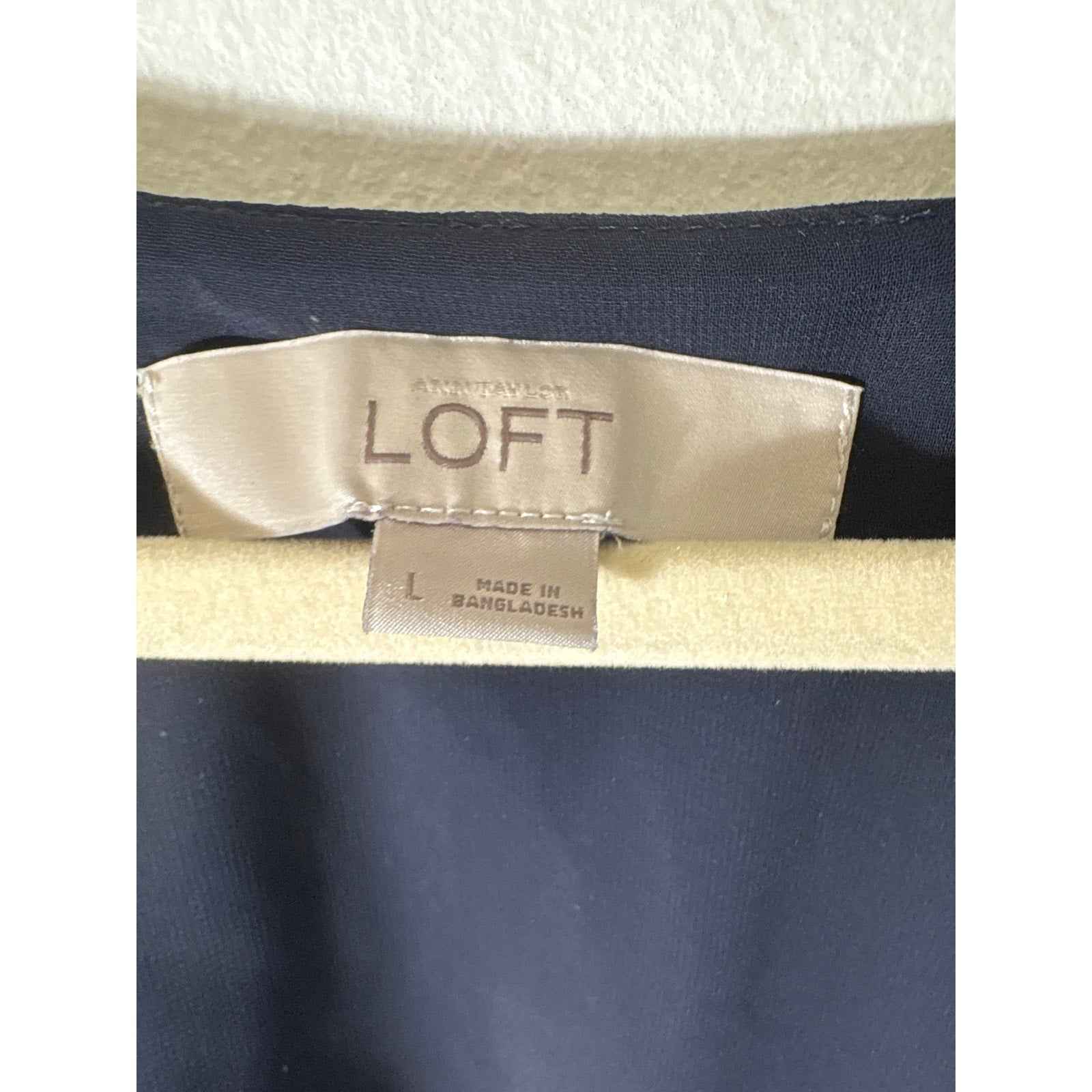 LOFT Black Sleeveless Racerback Tank Sz L