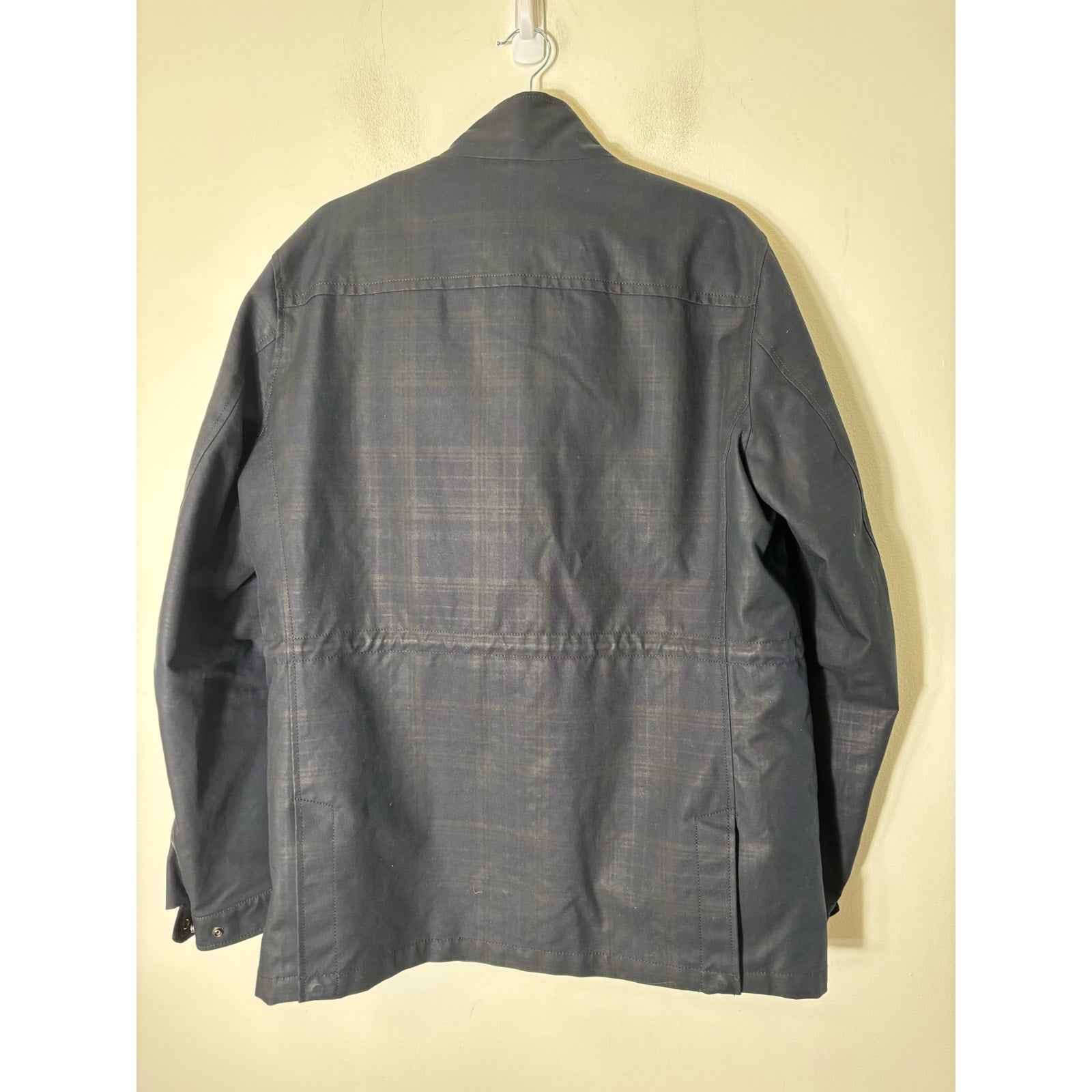 Men's Vince Double Layer Black Zip Up Cargo Jacket Sz L
