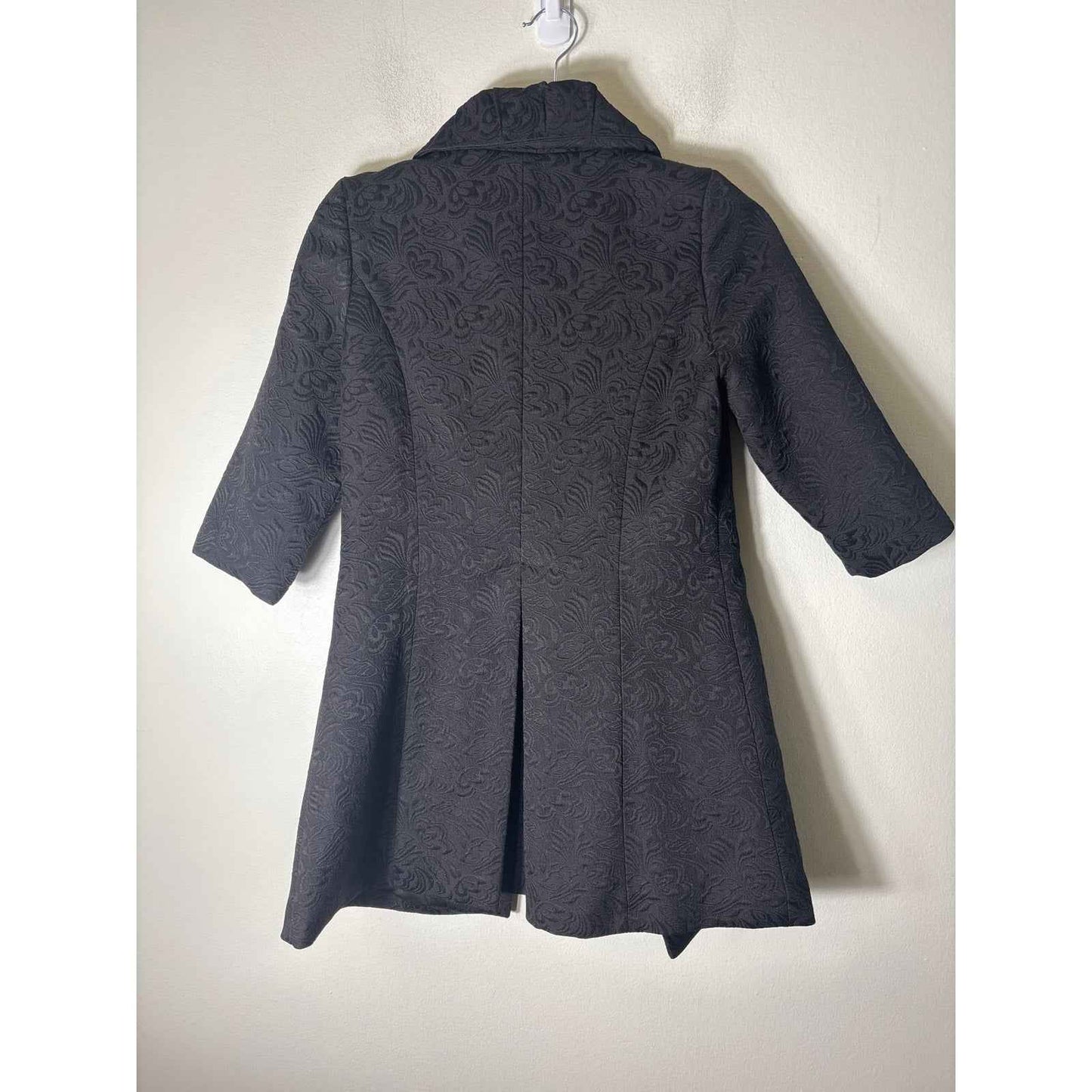 Francesca's Collection Black Long Sleeve Elegant Cocktail Jacket Sz S