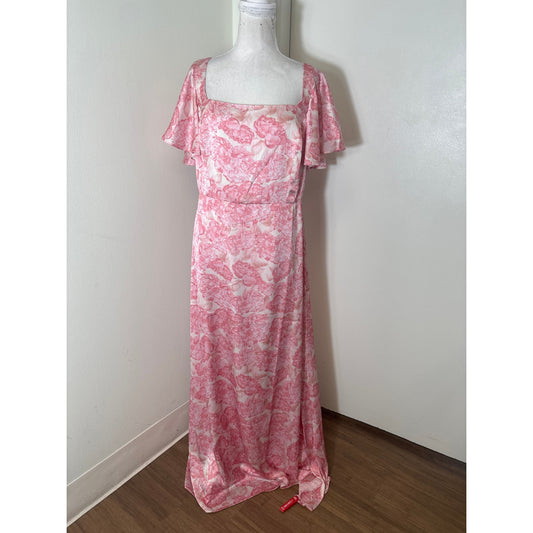 NWT Sachine & Babi Pink "Aurora Gown" Floor Length Dress Sz 10
