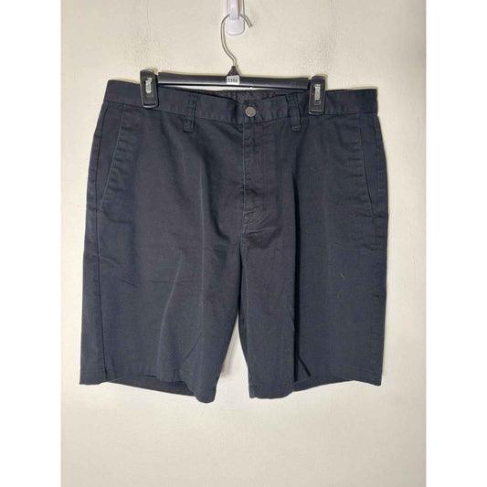 Men's Volcom Black Cotton Blend Shorts Sz 34 with 10" inseam
