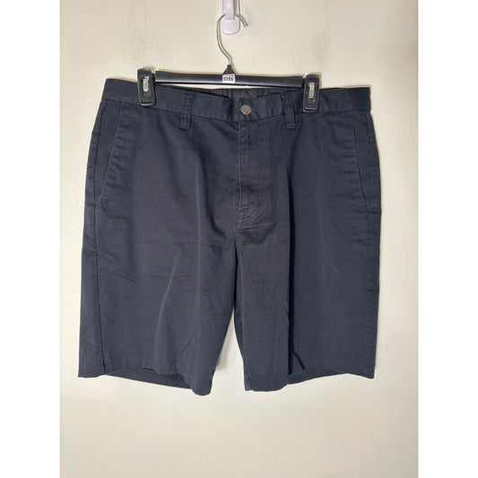 Men's Volcom Black Cotton Blend Shorts Sz 34 with 10" inseam