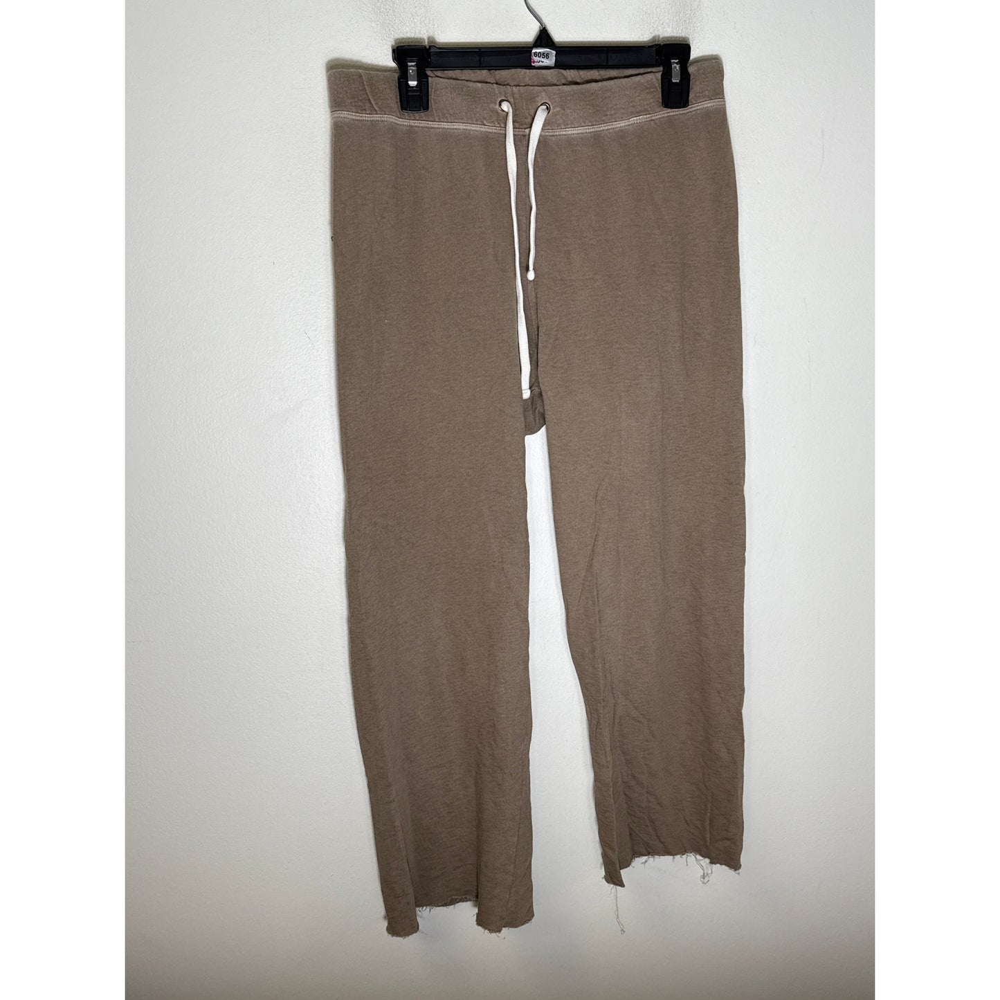James Perse Grayish Brown Cotton Pull On Straight Leg Knit Pants Sz 3