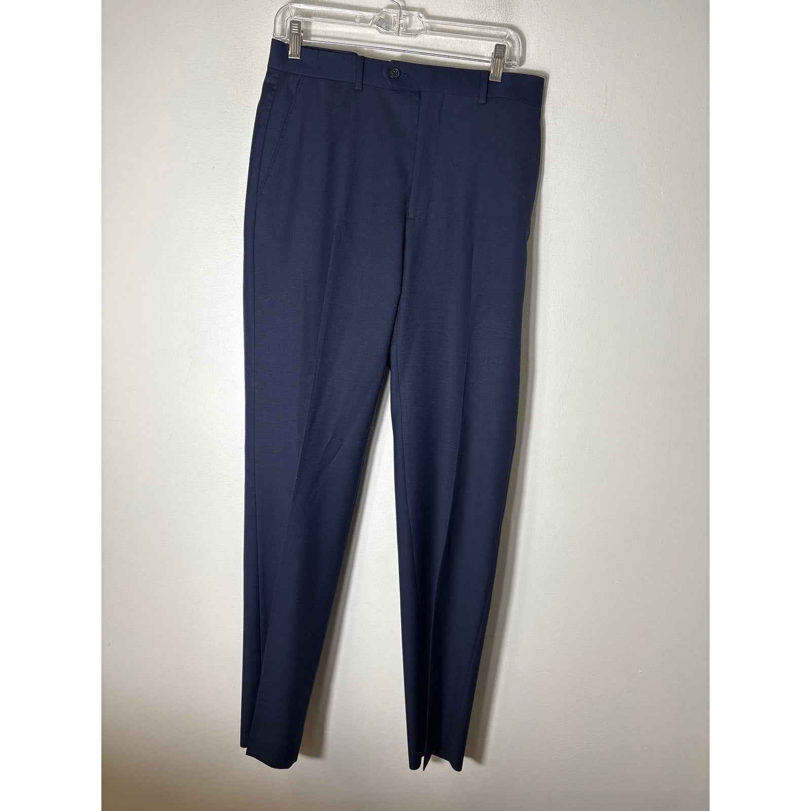 Mens Ralph Lauren Navy Blue Dress Suit: Jacket Sz 40S, 32x32