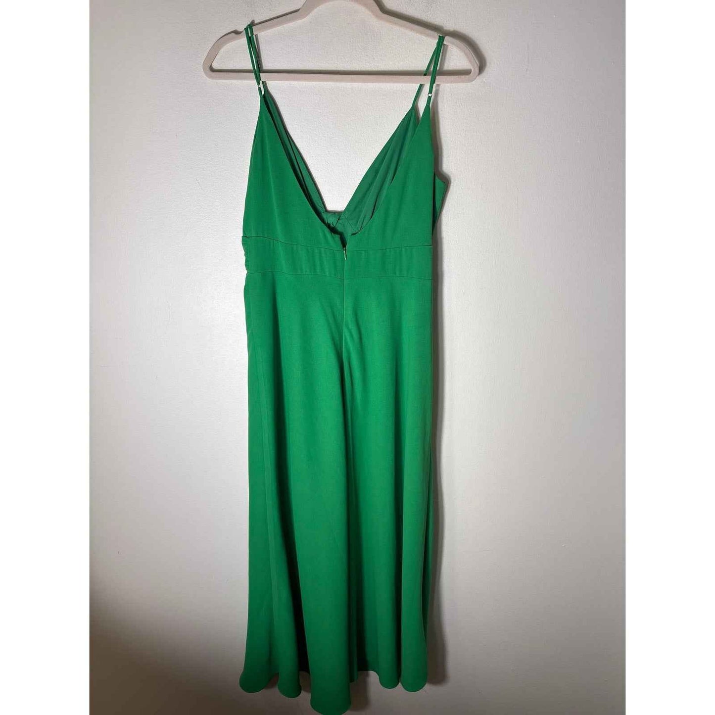 Alexia Admor Kelly Green Spaghetti Strap Key Hole Long Dress Sz 4