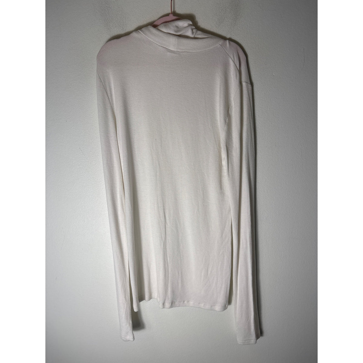Gap White Long Sleeve Turtleneck Shirt Sz S