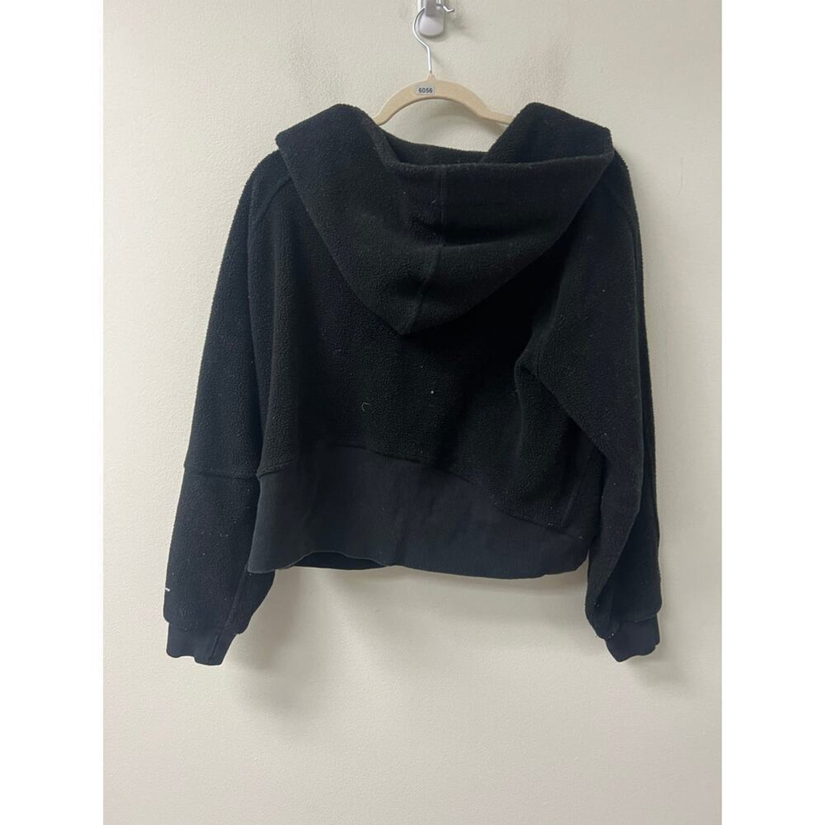 Bossi Black Hooded Zippered Jacket Size Large