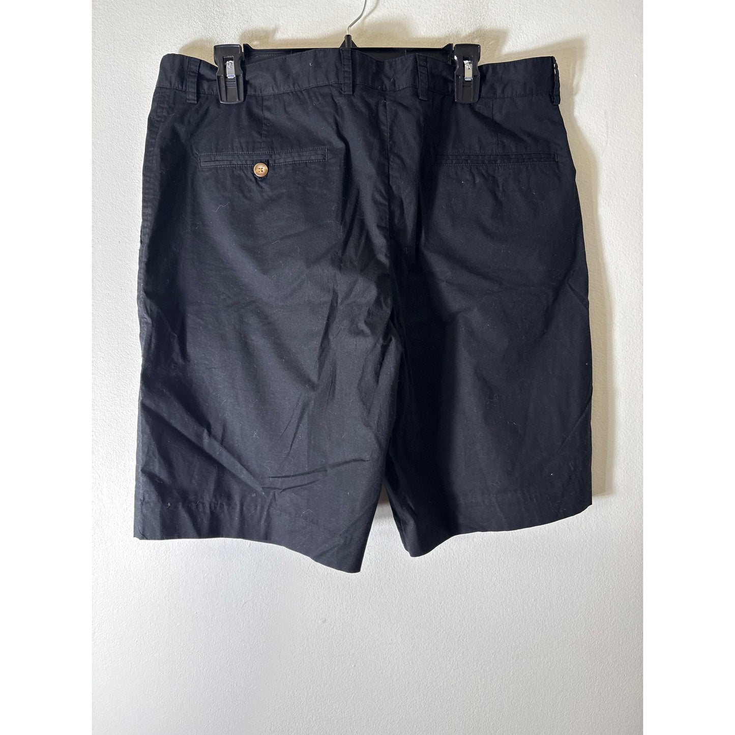 Mens Fairway & Greene Black Tab Front Cotton Golf Shorts Sz 36