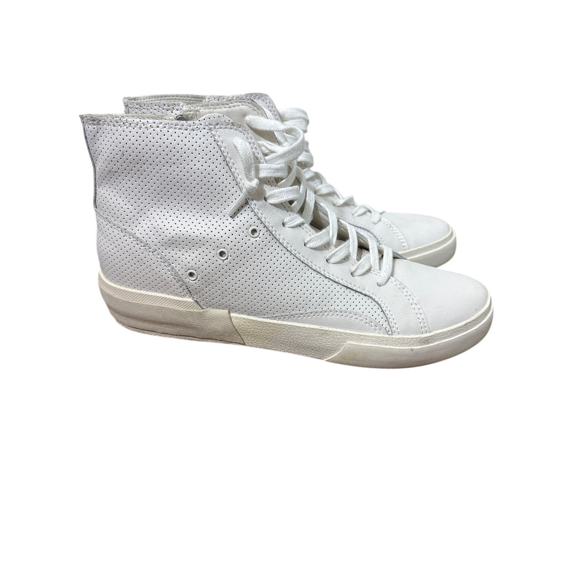 Dolce Vita White Laser Cut High Tops Sz 8.5