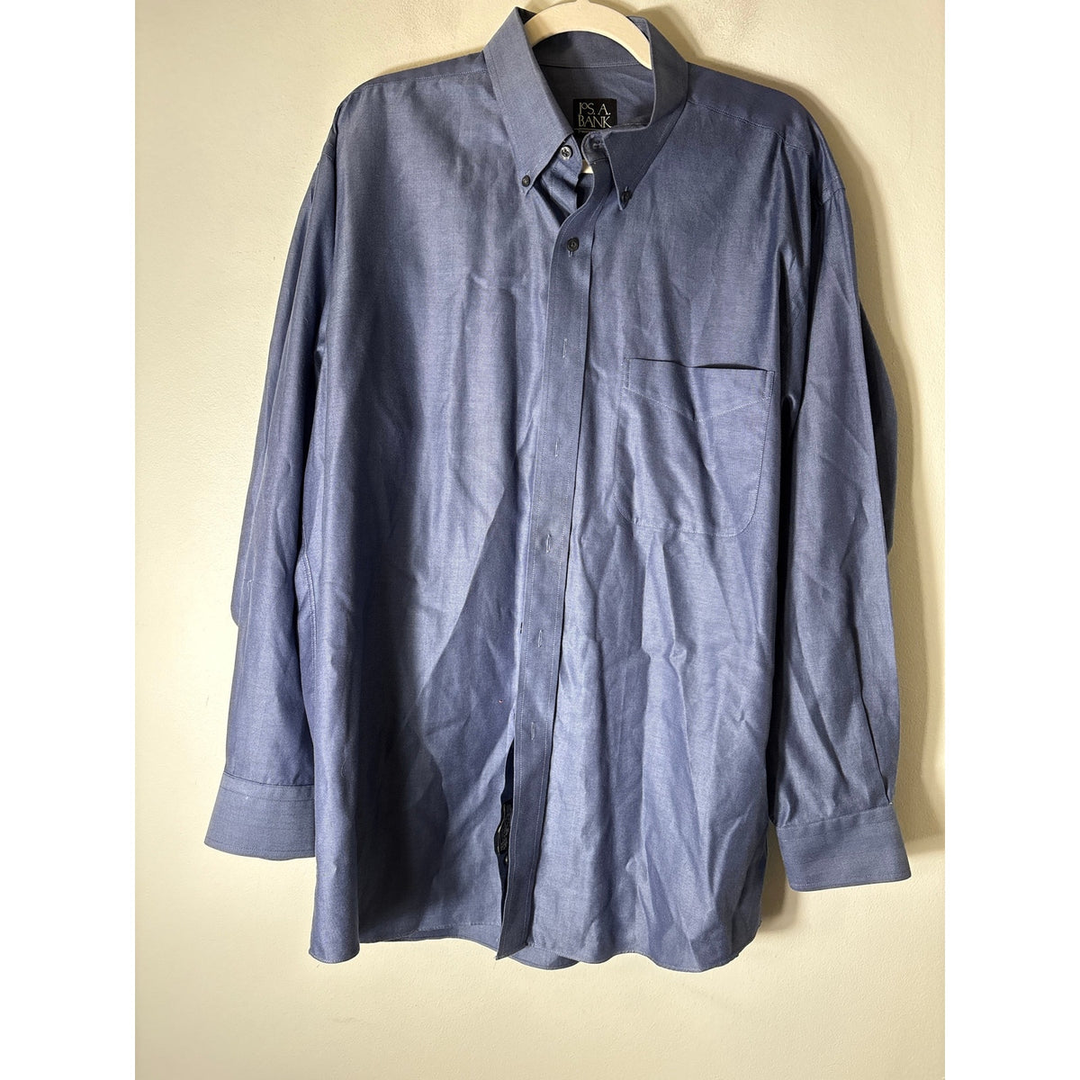 Mens Jos. A. Bank navy long sleeve button down Sz L
