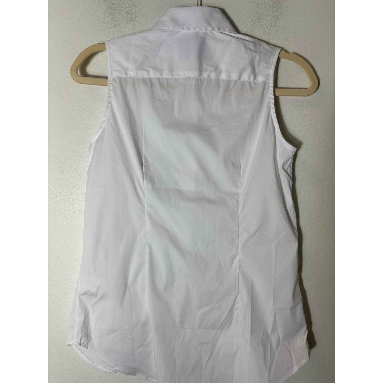 The Shirt White Button Up Sleeve Shirt Sz XS