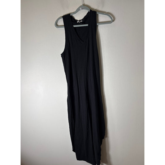 Z Supply Black Sleeveless V-Neck Cotton Maxi Dress Sz M