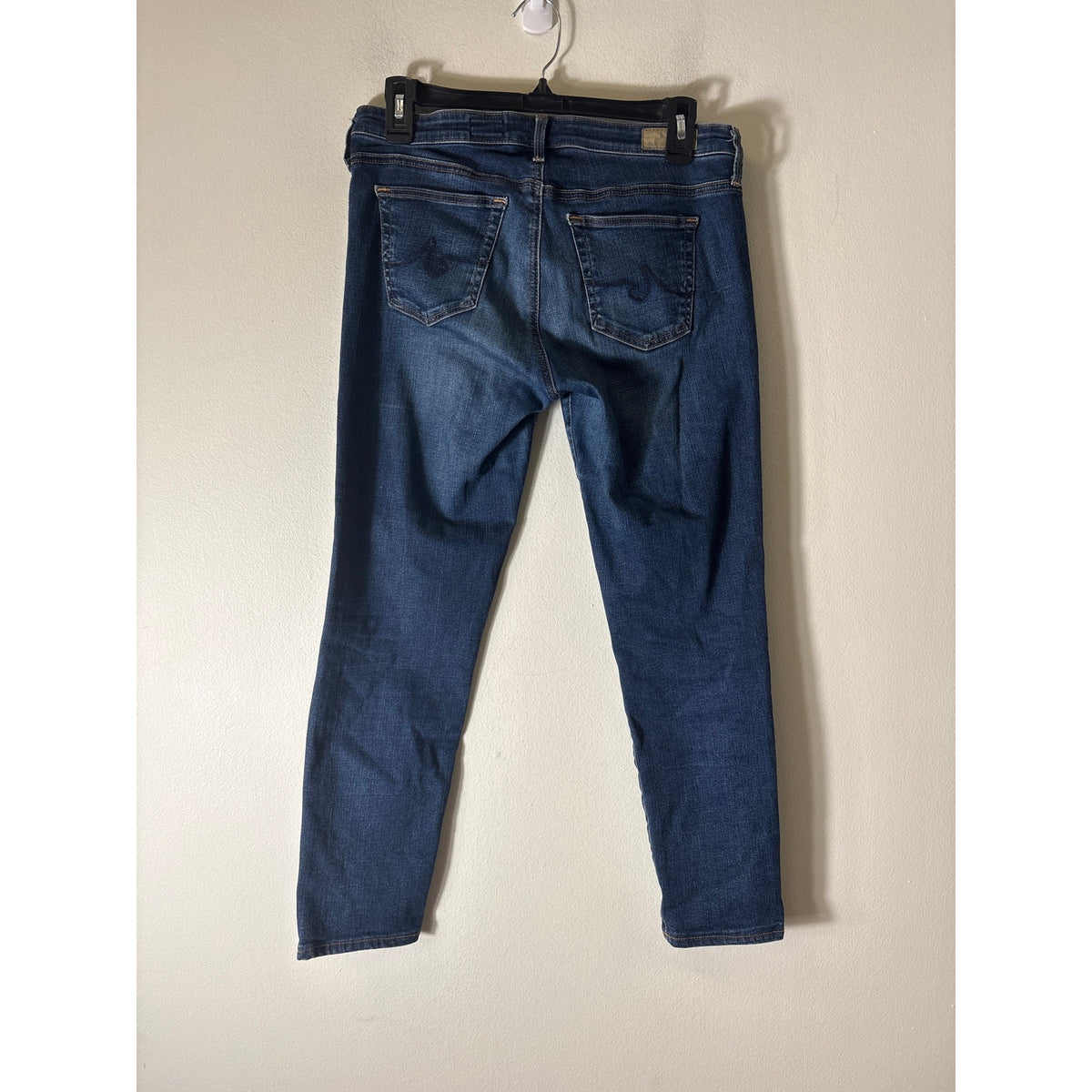 AG Dark Wash Slim Straight Ankle Blue Jean Sz 29