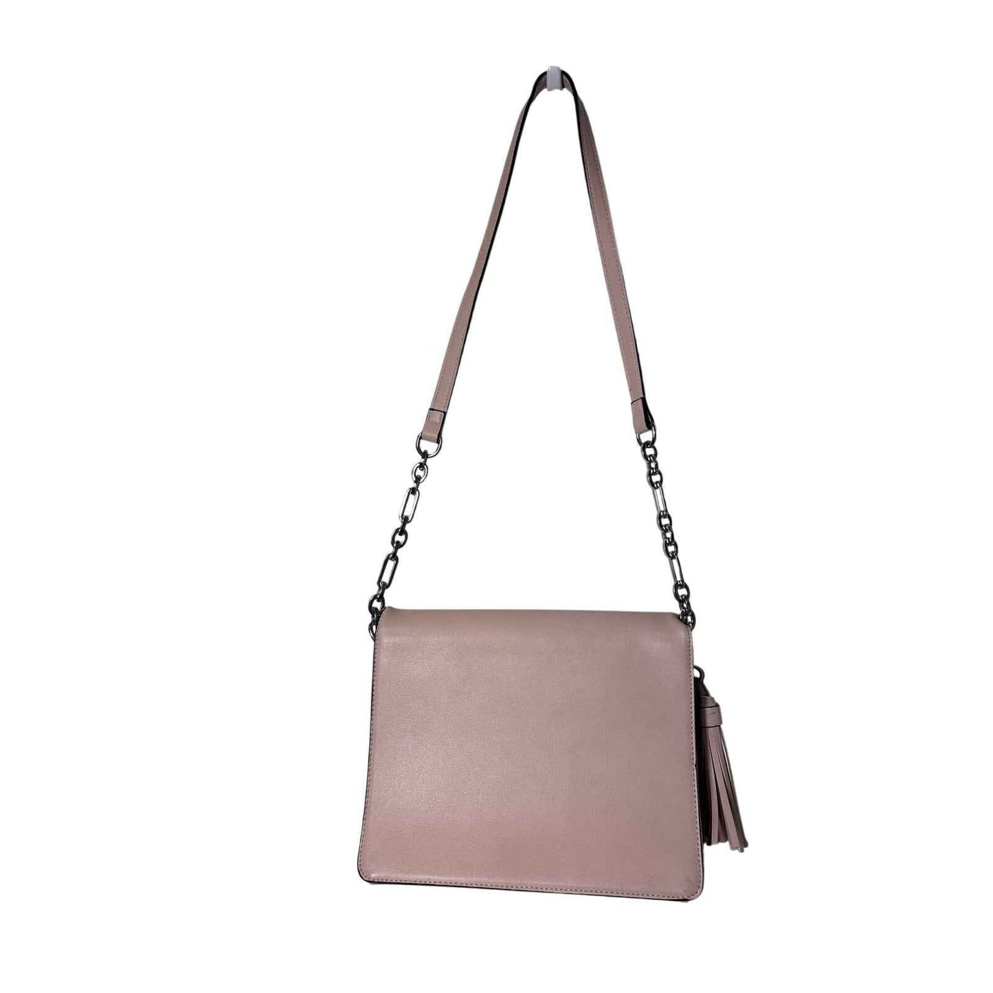 Phase 3 Pink Tassle Pocketbook Purse Sz 10.5x9"