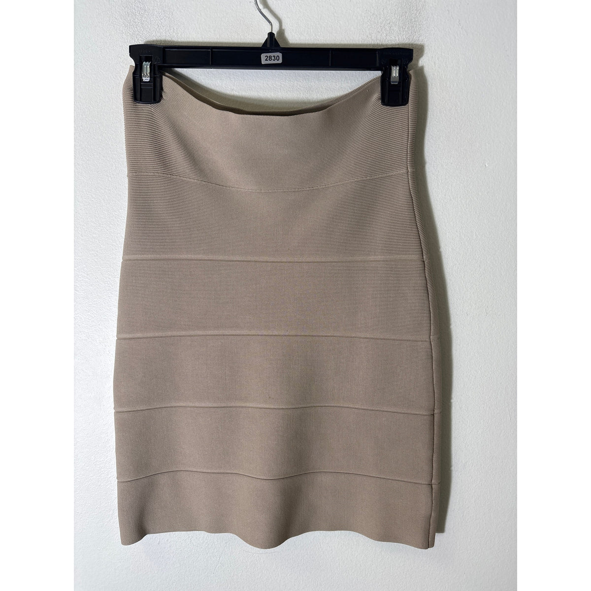 BCBG Maxazria Khaki Body Con Knee Length Skirt Sz Sm