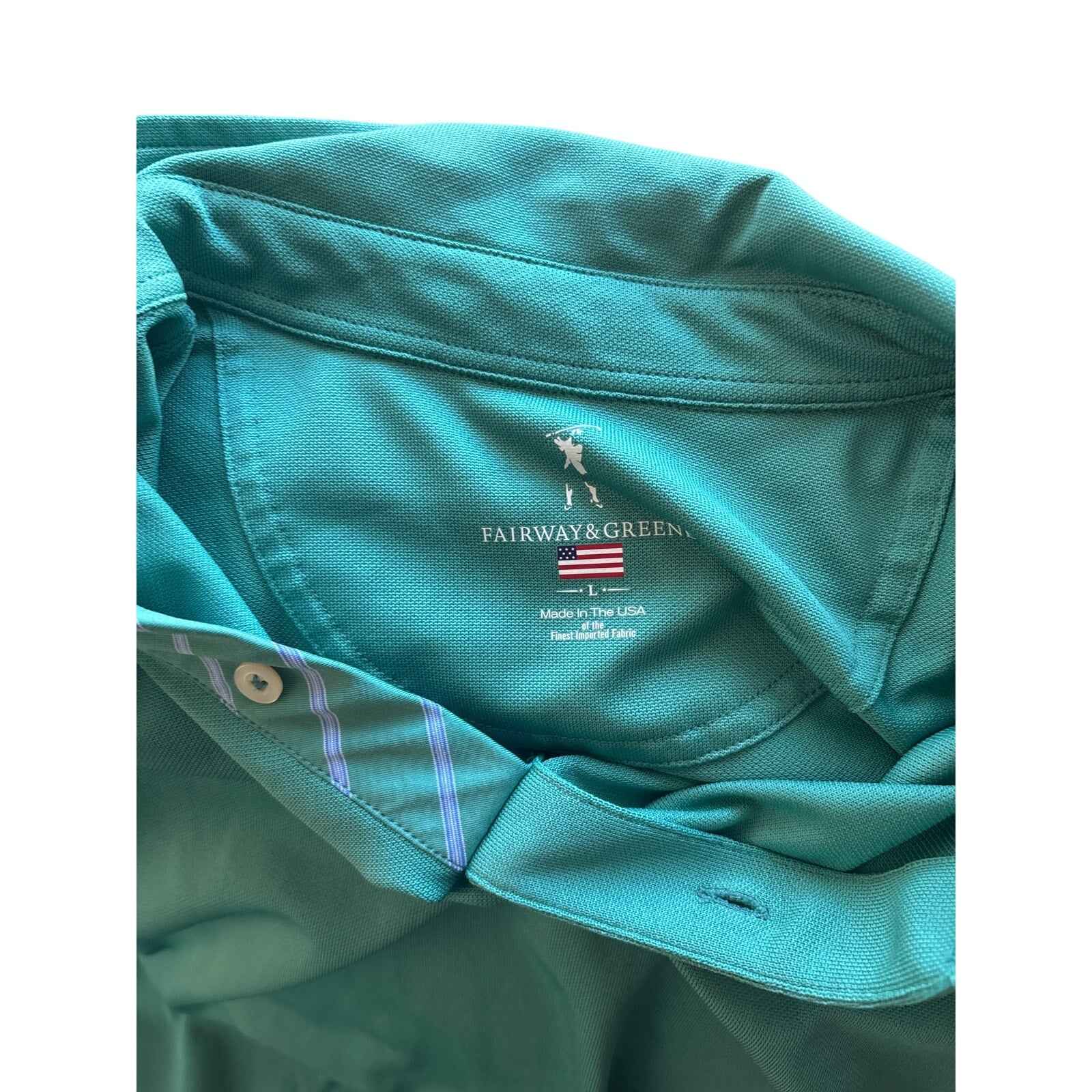 Men's Fairway and Green Classic Green Short Sleeve Spartan Shirt Sz L