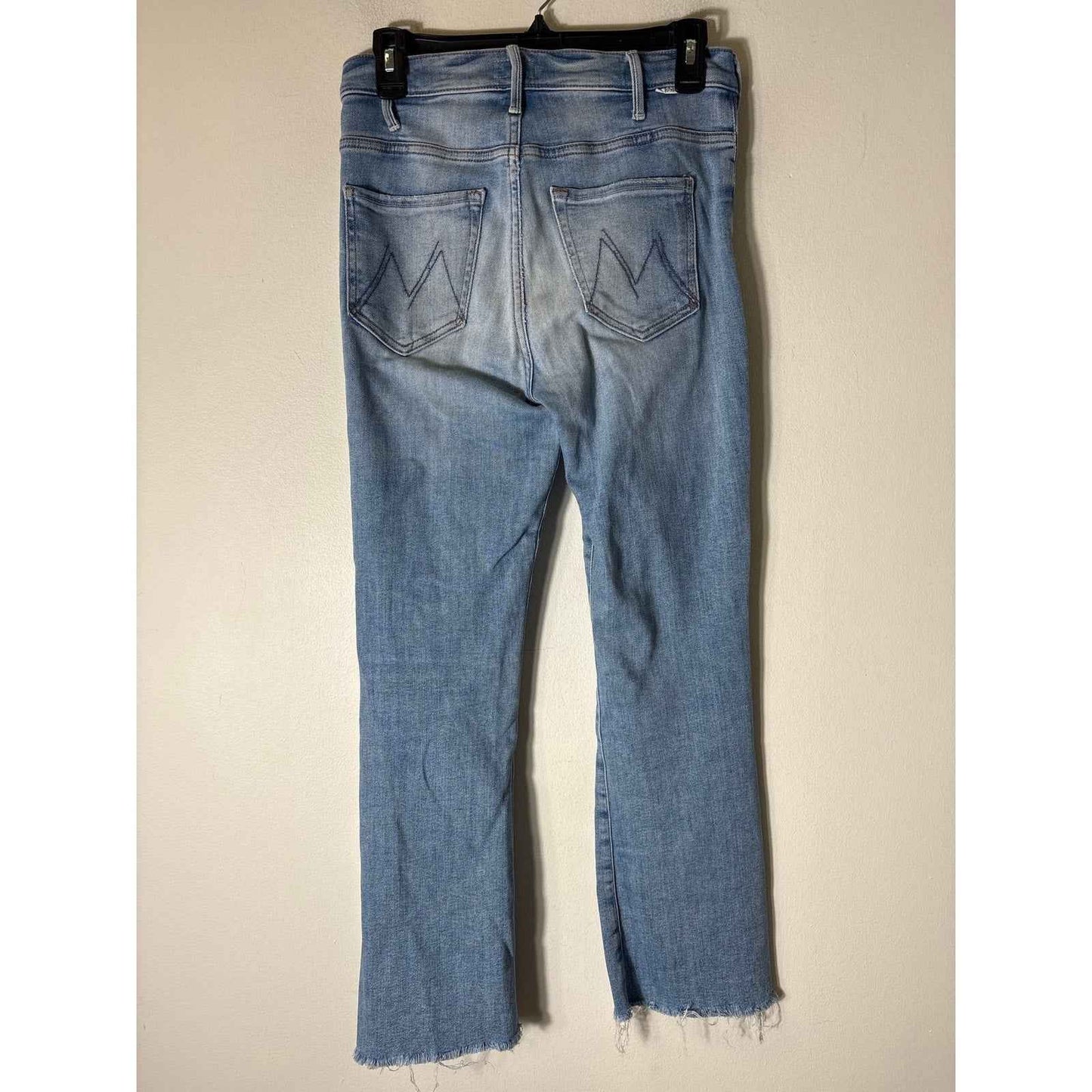Mother "The Hustler Ankle Fray" Light Wash Blue Jeans 26