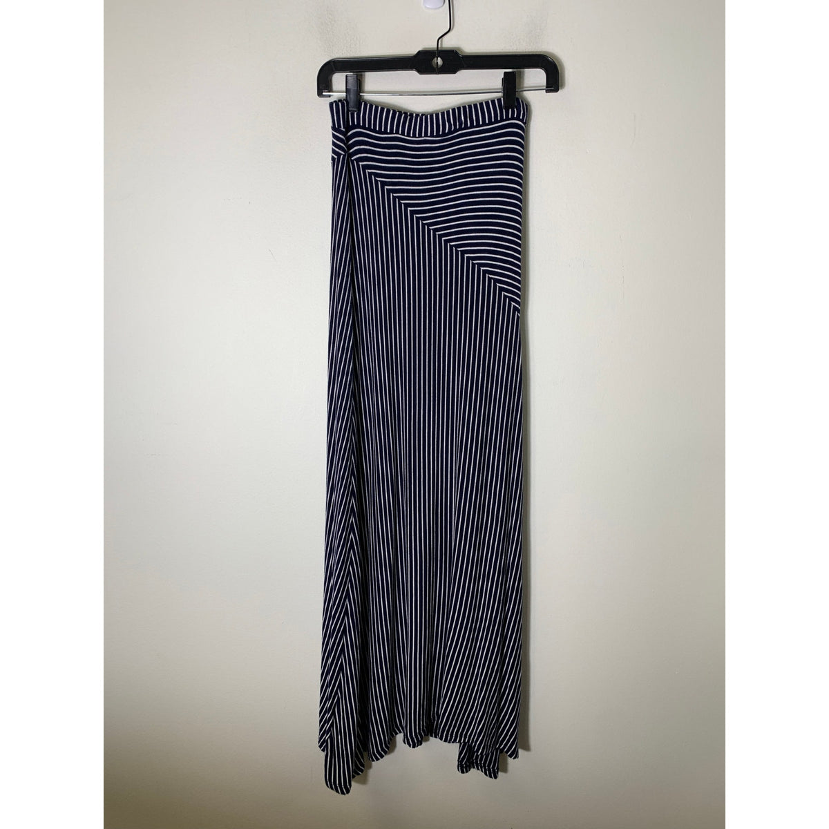 Sunday in Brooklyn Navy White Stripe Maxi Skirt Sz S