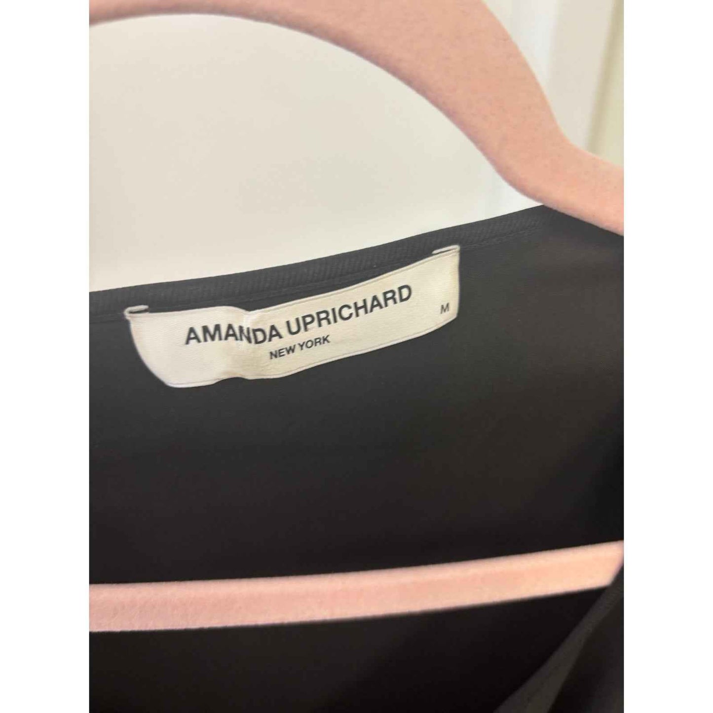 Amanda Uprichard Black Bat Wing Mini Dress Sz M